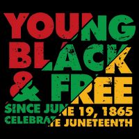 Young Black and Free novelty Juneteenth Womens Tank Top