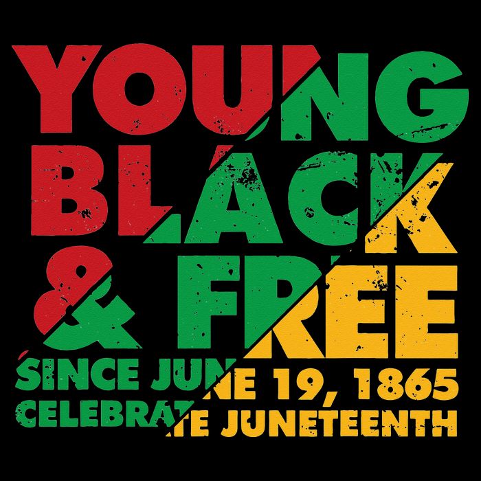 Young Black and Free novelty Juneteenth Womens Tank Top