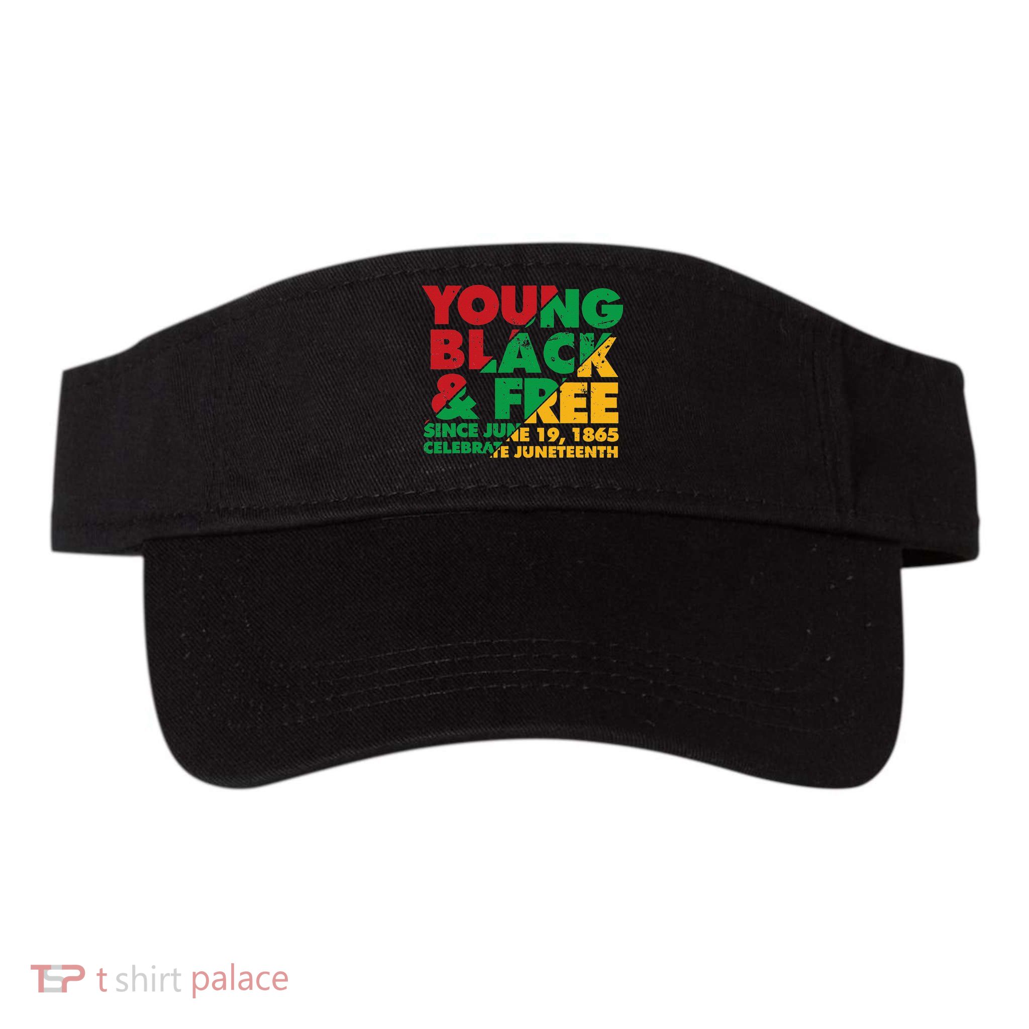 Young Black and Free novelty Juneteenth Visor