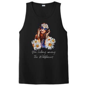 You Belong Among The Wildflowers Hippie Daisy Flower PosiCharge Competitor Tank