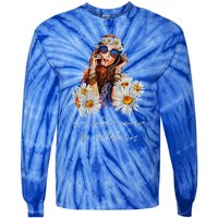 You Belong Among The Wildflowers Hippie Daisy Flower Tie-Dye Long Sleeve Shirt