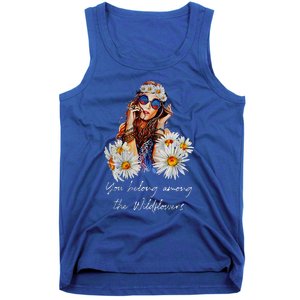 You Belong Among The Wildflowers Hippie Daisy Flower Tank Top