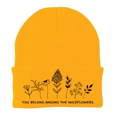 You Belong Among The Wildflowers Knit Cap Winter Beanie