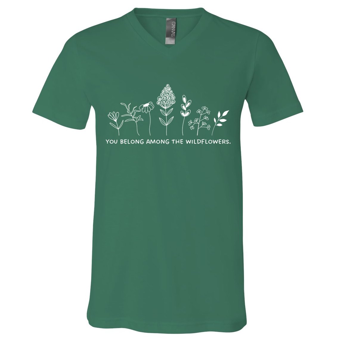 You Belong Among The Wildflowers V-Neck T-Shirt