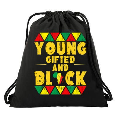 Young Black And Gifted Drawstring Bag