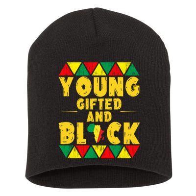 Young Black And Gifted Short Acrylic Beanie