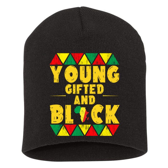 Young Black And Gifted Short Acrylic Beanie