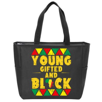 Young Black And Gifted Zip Tote Bag