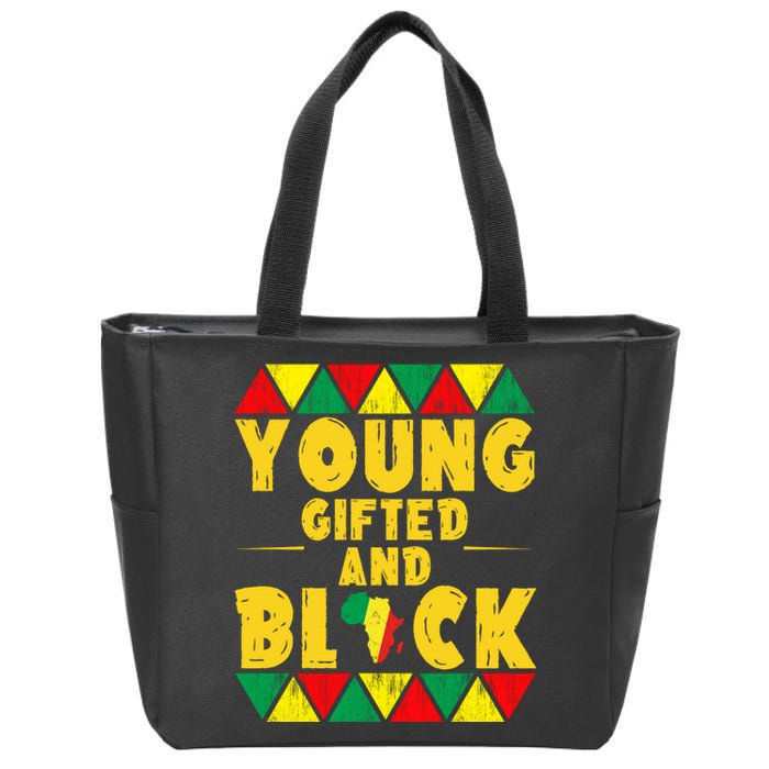 Young Black And Gifted Zip Tote Bag