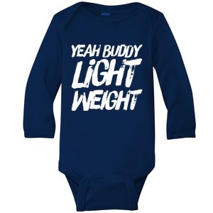 Yeah Buddy Bodybuilding Training Gym Fitness Baby Long Sleeve Bodysuit