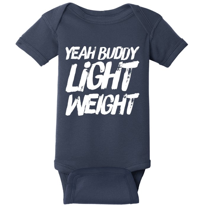 Yeah Buddy Bodybuilding Training Gym Fitness Baby Bodysuit