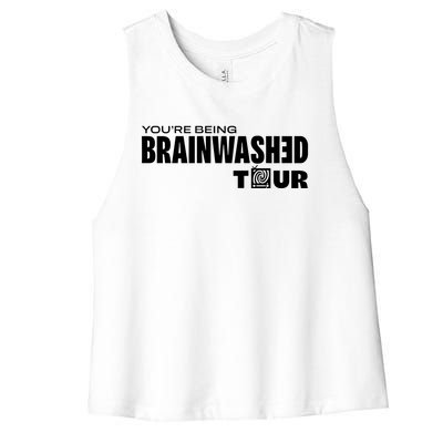 YouRe Being Brainwashed Women's Racerback Cropped Tank