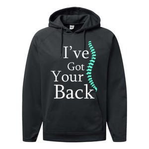 Your Back Chiropractor Gift Performance Fleece Hoodie