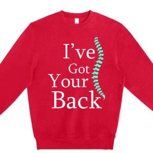 Your Back Chiropractor Gift Premium Crewneck Sweatshirt