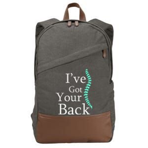 Your Back Chiropractor Gift Cotton Canvas Backpack