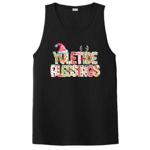 Yuletide Blessings Christmas Santa’S Hat Reindeer Antlers PosiCharge Competitor Tank