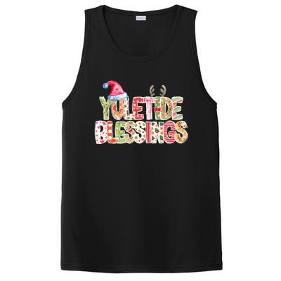 Yuletide Blessings Christmas Santa’S Hat Reindeer Antlers PosiCharge Competitor Tank