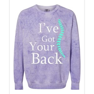 Your Back Chiropractor Gift Colorblast Crewneck Sweatshirt