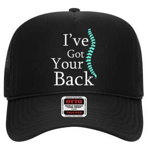 Your Back Chiropractor Gift High Crown Mesh Back Trucker Hat