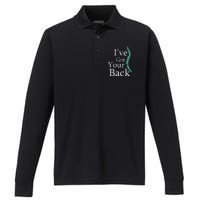 Your Back Chiropractor Gift Performance Long Sleeve Polo