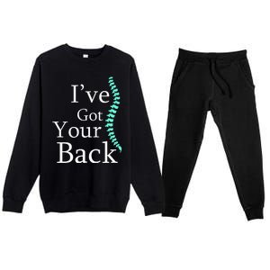 Your Back Chiropractor Gift Premium Crewneck Sweatsuit Set