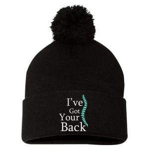 Your Back Chiropractor Gift Pom Pom 12in Knit Beanie