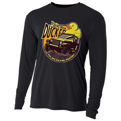 YouVe Been Ducked! Duck Off Road Vehicle Mallard Cooling Performance Long Sleeve Crew