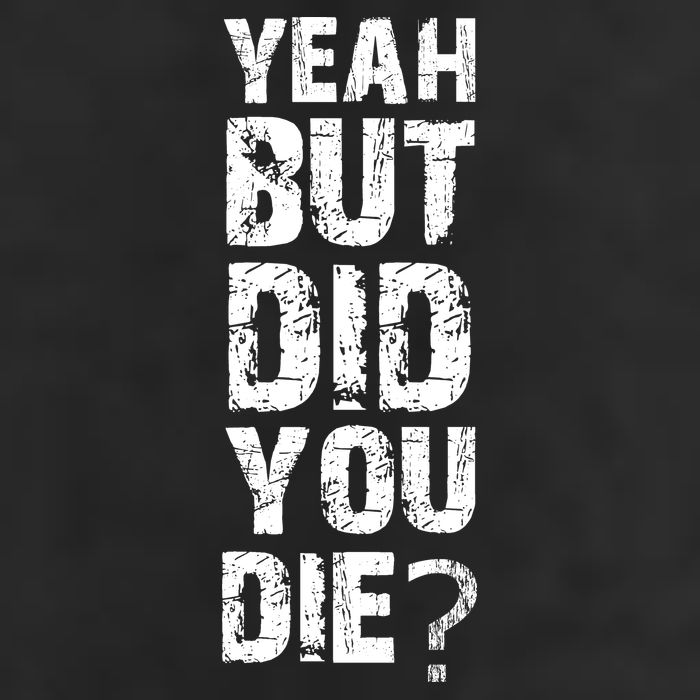 Yeah But Did You Die Crop Fleece Hoodie