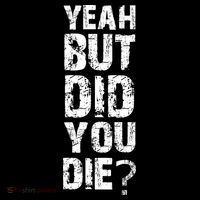 Yeah But Did You Die Cropped Pullover Crew