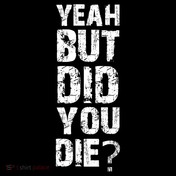 Yeah But Did You Die Cropped Pullover Crew