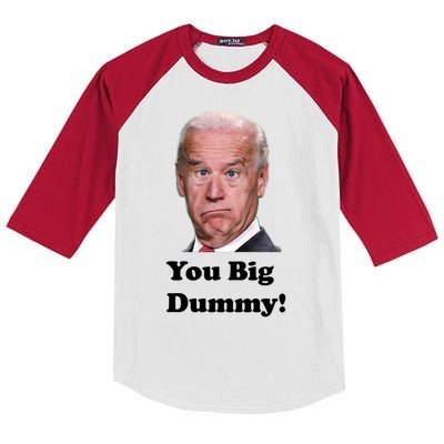 You Big Dummy Joe Biden Kids Colorblock Raglan Jersey