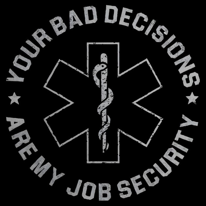 Your Bad Decisions Are My Job Security Nurse Paramedic Wool Snapback Cap