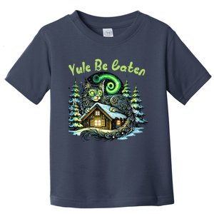 Yule Be Eaten Yule Christmas Cat Jolakotturinn Icelandic Eaten Yule Christmas Ca Toddler T-Shirt