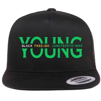 Young Black Free Ish Juneteenth 1865 Gift Flatbill Hat