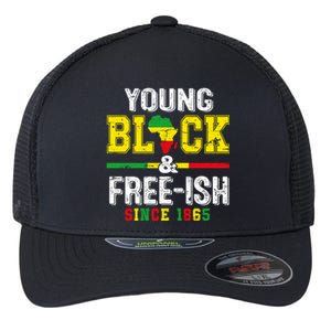 Young Black Freeish 1865 Juneteenth Freedom Day Independence Gift Flexfit Unipanel Trucker Cap