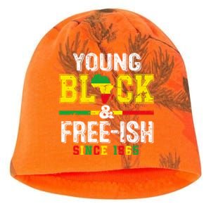 Young Black Freeish 1865 Juneteenth Freedom Day Independence Gift Kati - Camo Knit Beanie