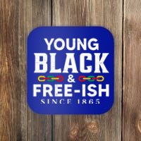 Young Black Freeish 1865 Juneteenth Independence Freedom Day Cute Gift Coaster