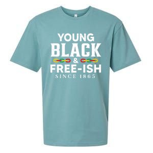 Young Black Freeish 1865 Juneteenth Independence Freedom Day Cute Gift Sueded Cloud Jersey T-Shirt