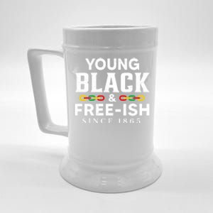 Young Black Freeish 1865 Juneteenth Independence Freedom Day Cute Gift Beer Stein