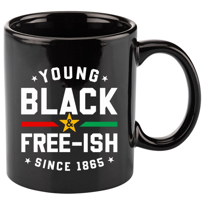 Young Black Freeish Since 1865 11oz C Handle Ceramic Mug