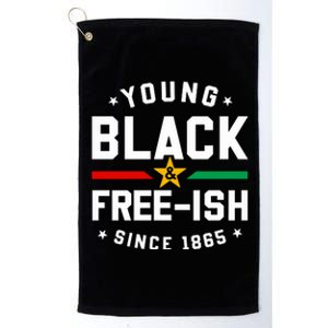 Young Black Freeish Since 1865 Platinum Collection Golf Towel