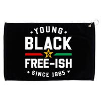 Young Black Freeish Since 1865 Grommeted Golf Towel