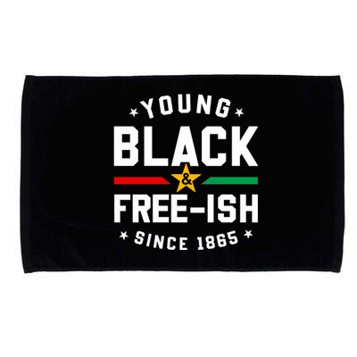 Young Black Freeish Since 1865 Microfiber Hand Towel