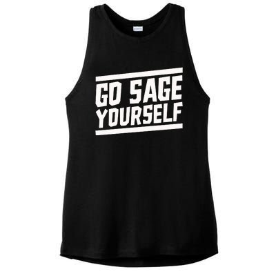 Yogi Bryan Go Sage Yourself Ladies PosiCharge Tri-Blend Wicking Tank