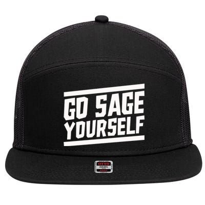 Yogi Bryan Go Sage Yourself 7 Panel Mesh Trucker Snapback Hat