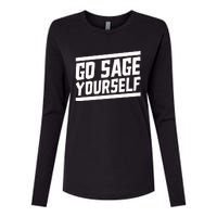 Yogi Bryan Go Sage Yourself Womens Cotton Relaxed Long Sleeve T-Shirt