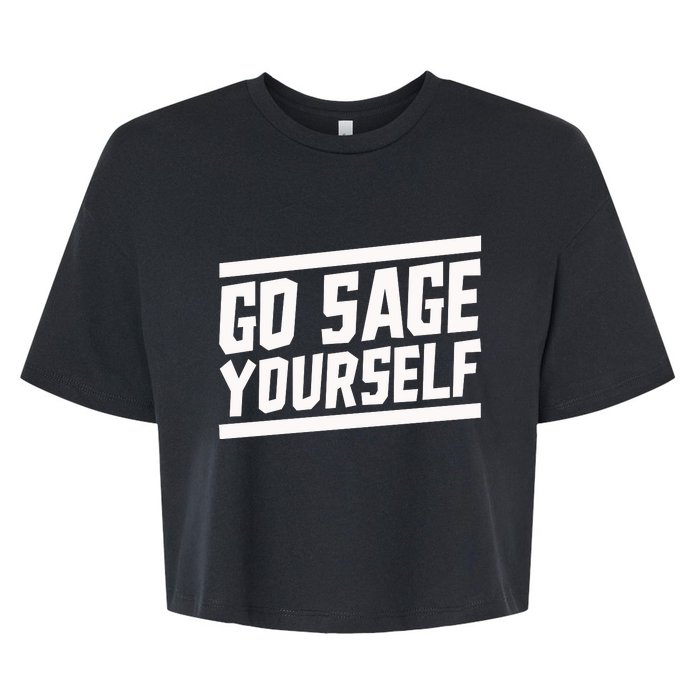 Yogi Bryan Go Sage Yourself Bella+Canvas Jersey Crop Tee