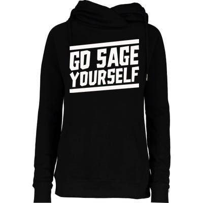 Yogi Bryan Go Sage Yourself Womens Funnel Neck Pullover Hood