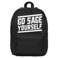 Yogi Bryan Go Sage Yourself 16 in Basic Backpack