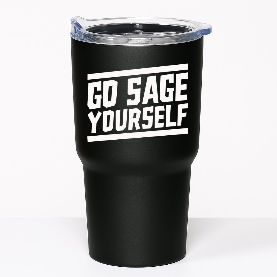 Yogi Bryan Go Sage Yourself Tumbler